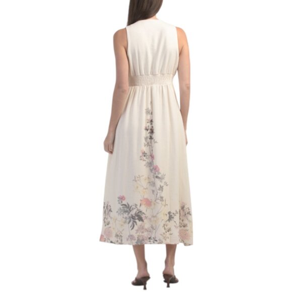 TAYLOR Smocked Waist Floral Maxi Dress - Picture 2 of 4